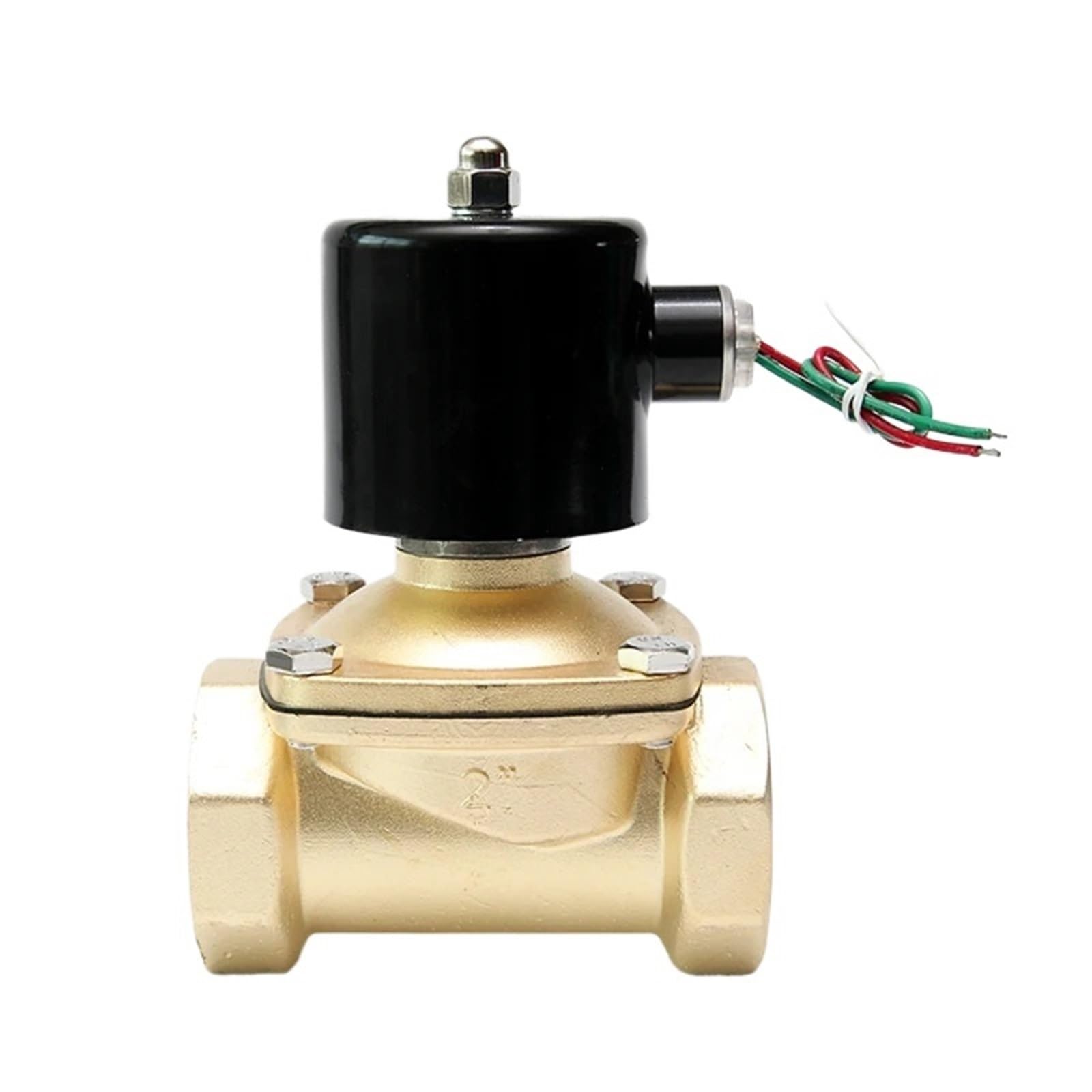 IEUMJNAT 1.5inch 2inch 2 Way Solenoid Valve 230v 12v 120v 24v Normally Closed Electric Water Air(BSP-110VAC,1-1/2 inch)