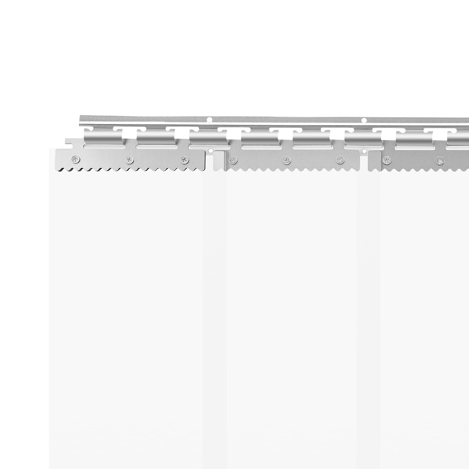 7x PVC Streifenvorhang PVC Türvorhang Streifenvorhang Lamellen Glasklar Transparent, Höhe 2m x Breite 1.05m Stallvorhang kratzfest, hitzebeständig, für Lagerhäuser, Fabriken, Supermärkte