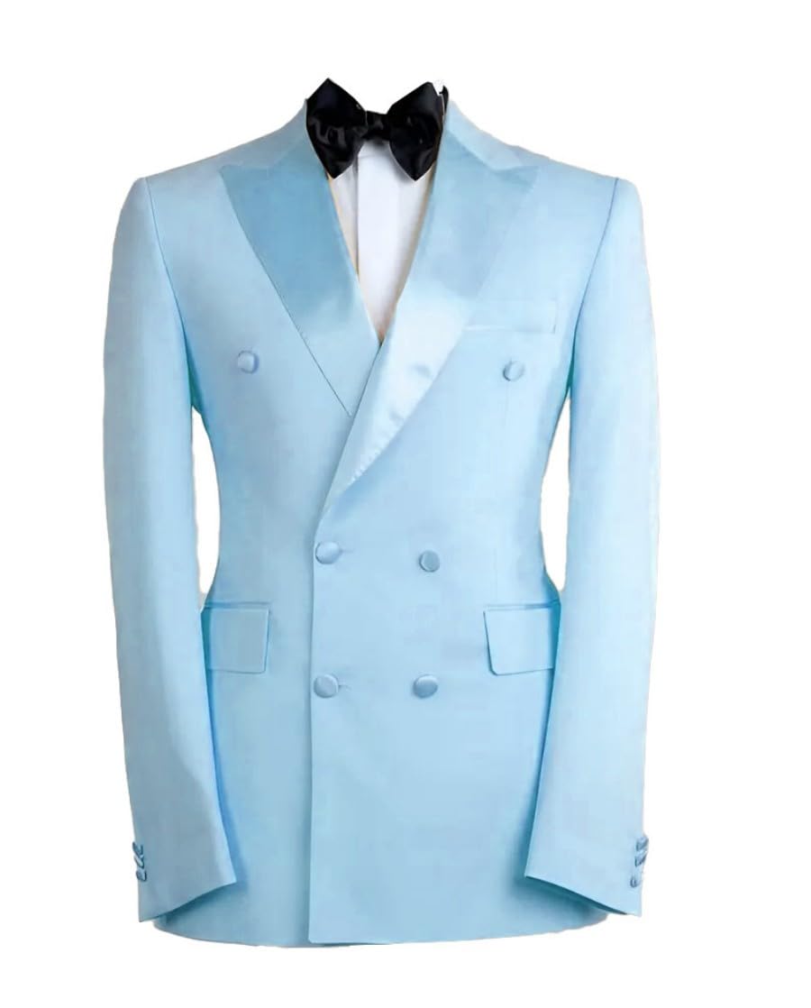 Blazer à boutons pour homme - Coupe ajustée - Veste de costume formelle - Classique - Robe de mariage - Blazers de smoking