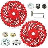 AR-PRO (2-Set) 9" x 36 Teeth Carbide Tip Brush Blades - 36 Tooth Trimmer Saw Blade with Adapter Kit for Brush Cutters, Trimmers & Weed Eaters – Trims Trees, String & Underbrush