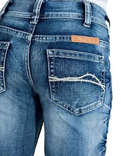 B. Tuff Western Jeans Boys Casey II Bootcut Button 7 Reg Med BCASII Medium Wash4