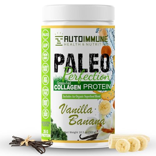 Paleo Perfection Vanilla Banana Grass Fed Beef Collagen Protein Powder