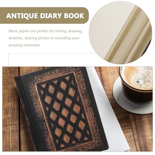 Escritura personal sin traspaso en este cuaderno kraft de 208 hojas con tapa vintage 3