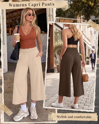 Pantalon de yoga capri en tricot fluide de qualité supérieure