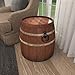 Deco 79 Metal Side End Accent Table Wine Barrel End Table, Side Table 20