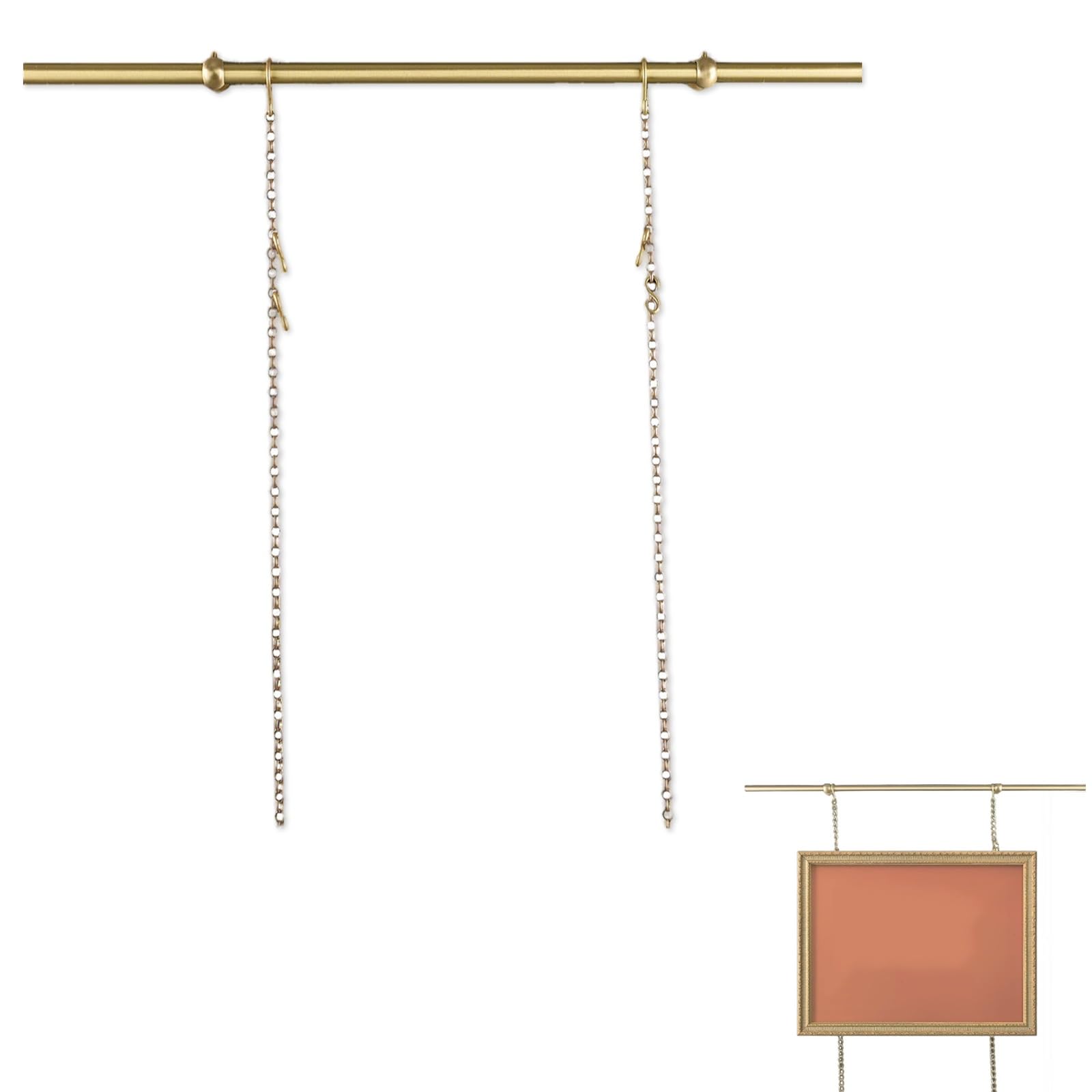Système de suspension pour tableau de plafond avec rail décoratif vertical 2m