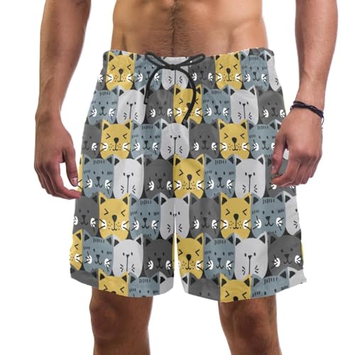 Swim shorts homme chat pour vacances et vêtements de plage