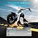 eAhora M1P Pro 4000W 50MPH Electric Motorcycle for Adults 60V 42Ah Battery 55 Miles Long Range Street Legal Dual Battery Electric Motorcycle Full Suspension Dual Hydraulic Brake 2 Seats Electric Moped