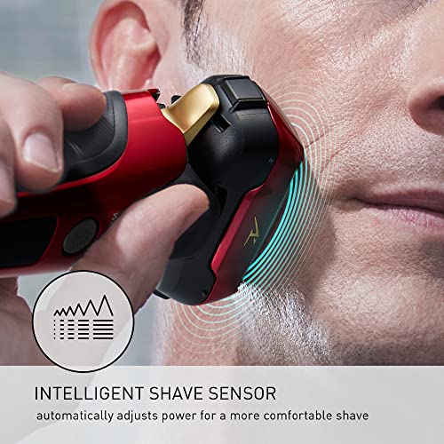 Panasonic Arc5 Electric Razor For Men With Pop-Up Trimmer, Wet Dry 5-Blade Electric Shaver With Intelligent Shave Sensor And 16D Flexible Pivoting Head - Es-Alv6Hr (Red) #TOP3