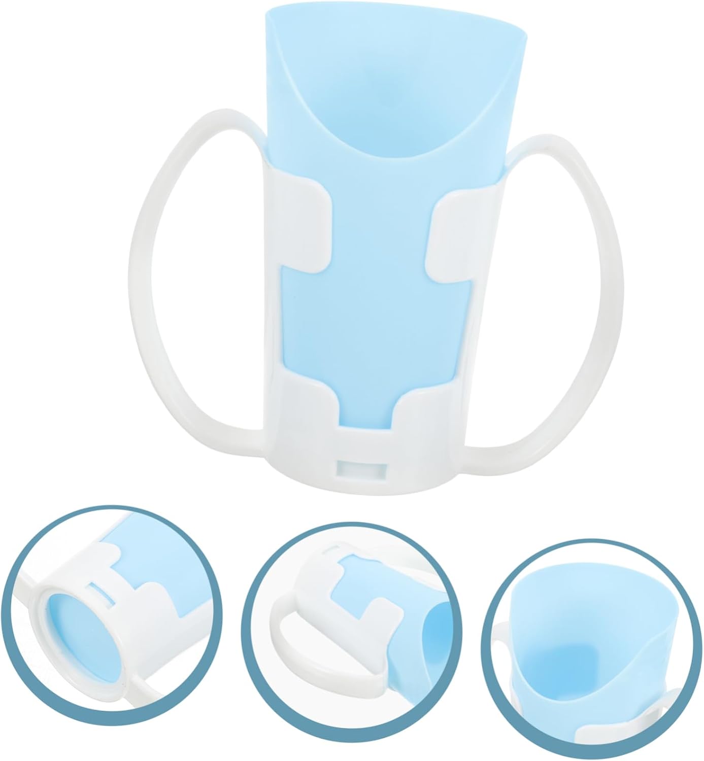 CALLARON Bedridden Patient Feeding Cup Spill Nursing Mug for Elderly Disabled Inclined Design for Easy Liquid Intake for Soup Water Oatmeal Convenient Caregiver Cup