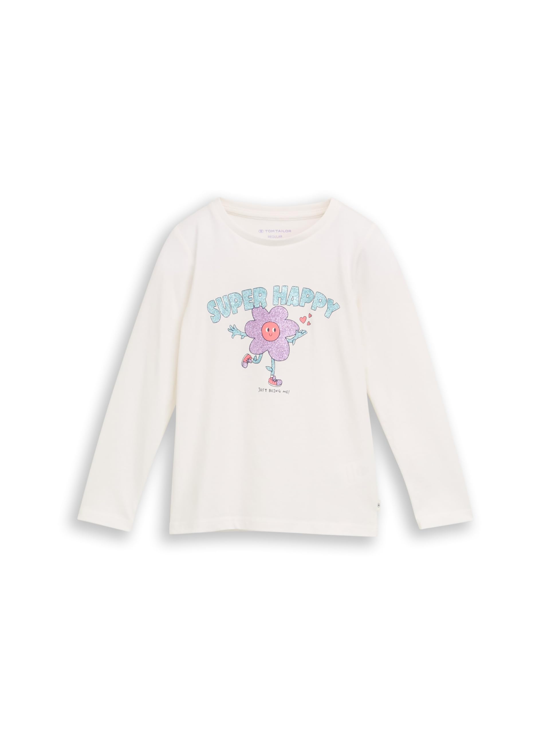 Tom Tailor Mädchen Basic Langarmshirt mit Print