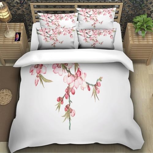 Housse de couette microfibre hypoallergique parure lit double 200x200 - 5
