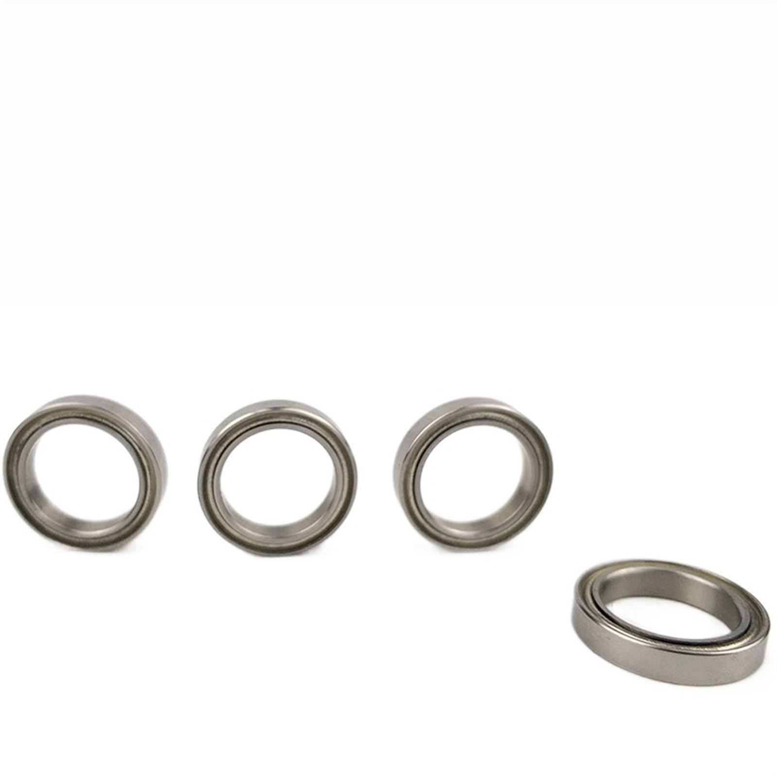 Rodamientos de bolas de ranura profunda de sección delgada ABEC-1 6702ZZ (4 piezas, 15 x 21 x 4 mm) con carcasa de fundición de hierro macizo