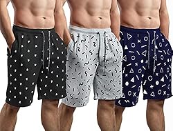 hotfits Stylish Men Multicolored Cotton Shorts-Pack of 3