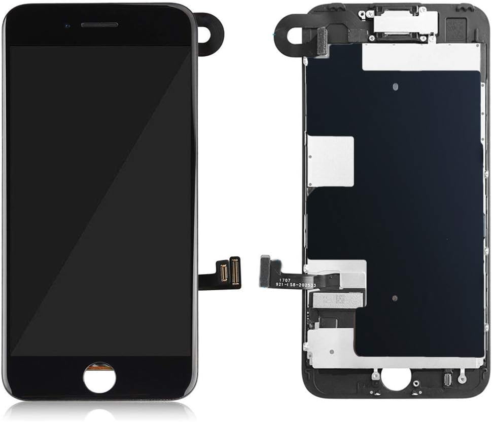 for iPhone 8 Plus Screen Replacement Kit Black 5.5" LCD Display iPhone 8 Plus Replacement Touch Screen Digitizer Full Assembly with Front Camera+ Earpiece+ Repair Tools Kit+ Screen Protector (Black) : Cell Phones & Accessories