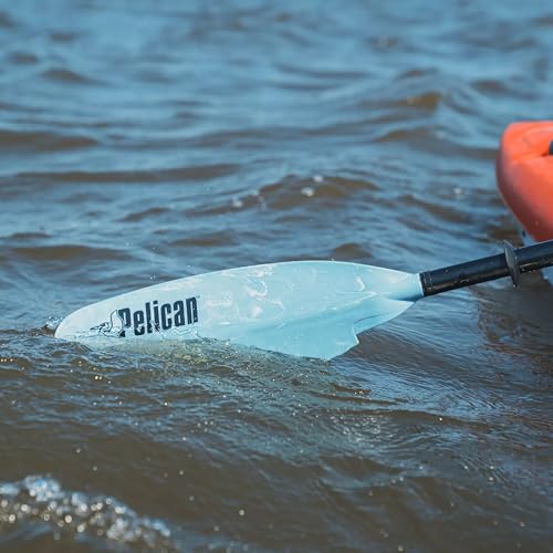Image of Pelican - Poseidon Paddle - Aluminum Shaft with Reinforced Fiberglass Blades - Lightweight, Adjustable Kayaks Paddles - Perfect for Kayaking Boating
