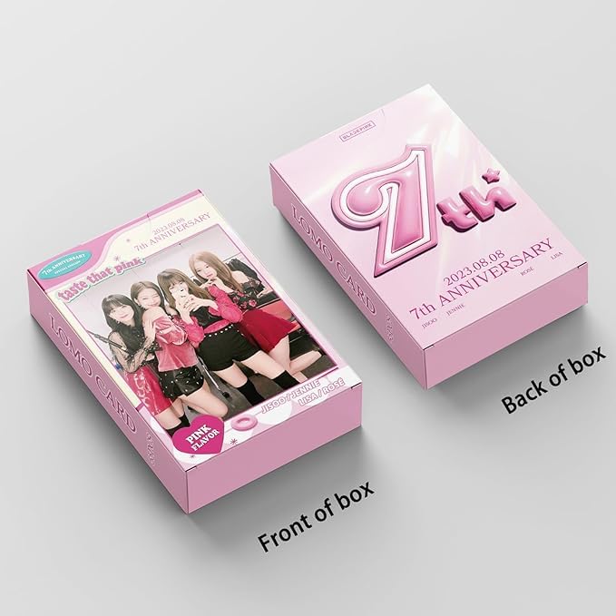 55 Cartoline Lomo Card Kpop – Set Fotografie Black-Pink, Regalo Ufficiale Per Fan, Decorate Fronte/retro