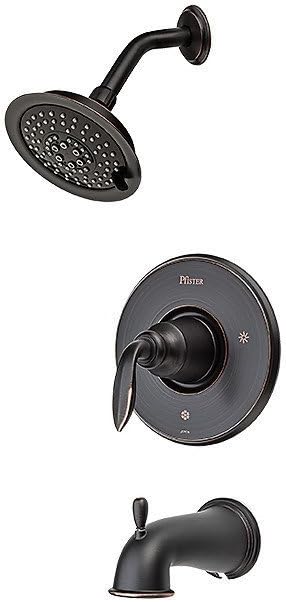 Avalon Tuscan Bronze Wall Mounted Rain Shower Faucet Set