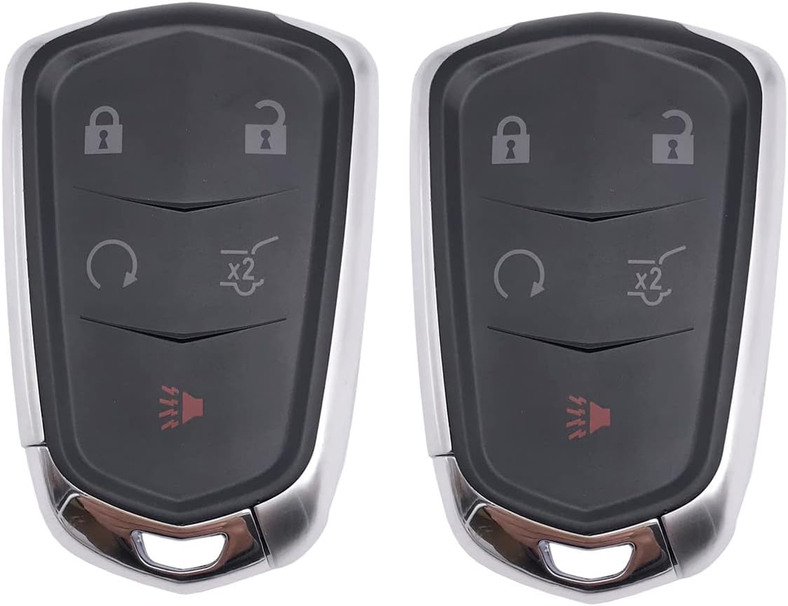 5 Buttons Replacement Key Fob Case Cover Fit for 20152019 Cadillac