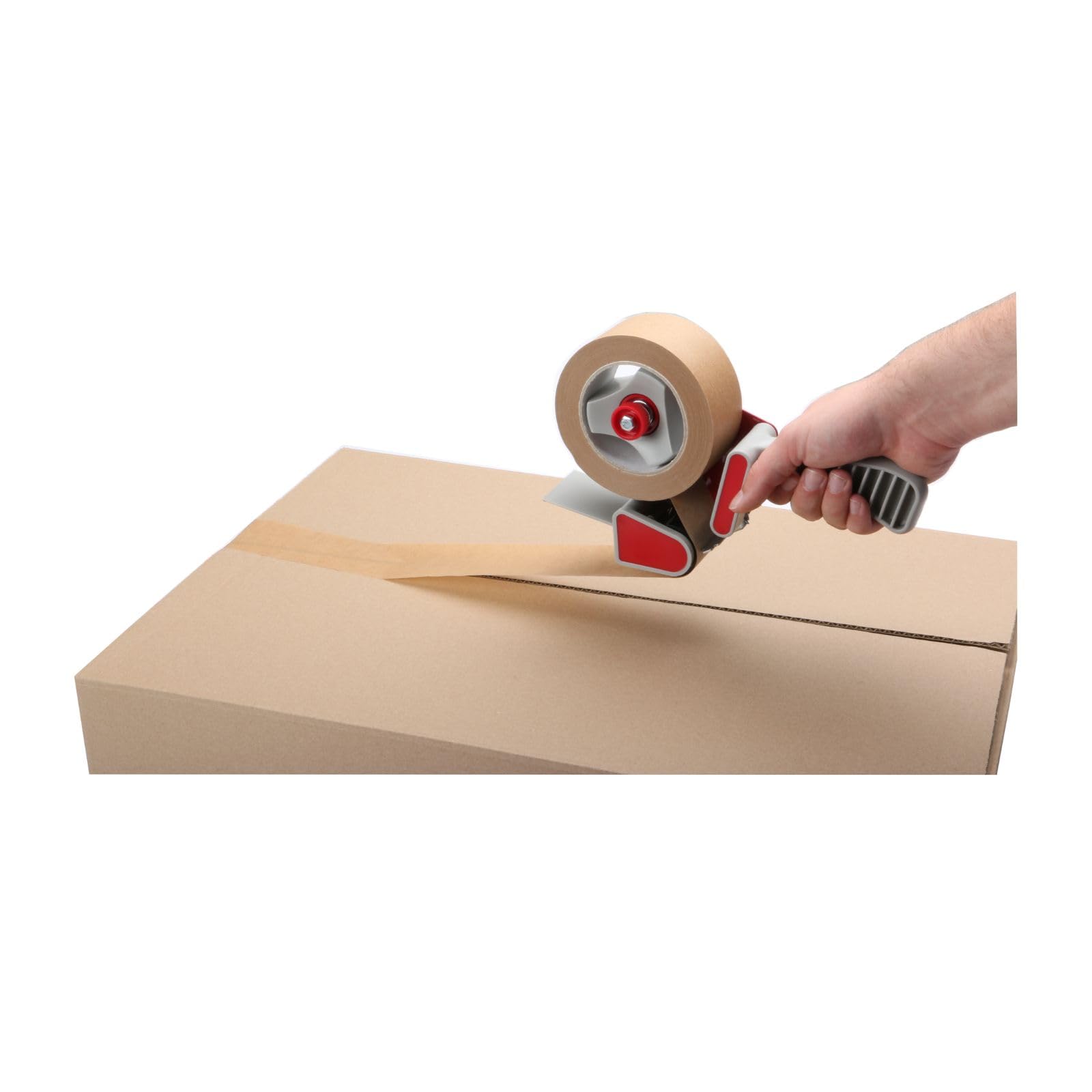 Handabroller für Klebeband 50 mm Breite – Packbandabroller mit Bremse – ideal für Kartons, Umzugskisten, Büro & Lager, 5 Stück