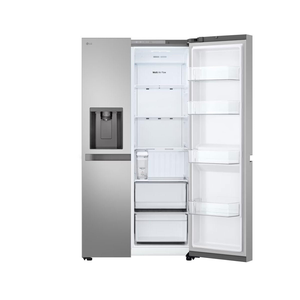 LG NatureFRESH GSLC41PYPE - Frigorífico congelador estilo americano 50/50 Total No Frost - Prime Silver