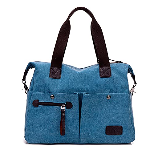 Sac à bandoulière en toile femme bleu moyen pour ranger facilement vos affaires