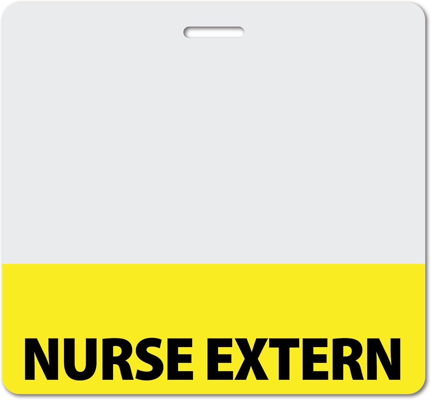 Nurse Extern Heavy Duty Horizontal Light Purple (20 Pack) - Spill & Tear Proof Cards - 2 Sided USA Printed Quick Role Identifier ID Tag Backer by BadgeZoo