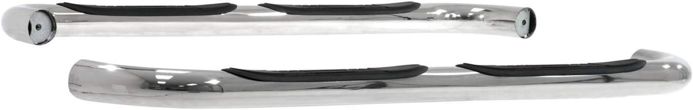 ARIES 203033-2 3-Inch Round Polished Stainless Steel Nerf Bars, No-Drill, Fits Select Mazda B-Series, Ford Ranger