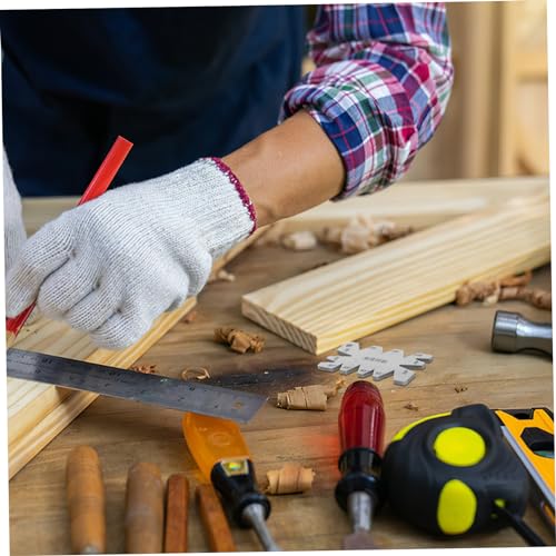 Juego de 2 Medidores de Ángulo de Metal para Carpintería miniatura 3