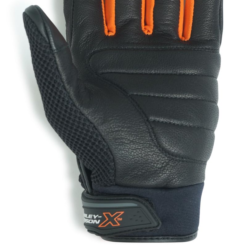 Image of HARLEY-DAVIDSON X Claw Edge Full Finger Gloves | Tactical-Inspired | Mesh Vent Panels | Reinforced Grip Points | Color - Black | Size - XL