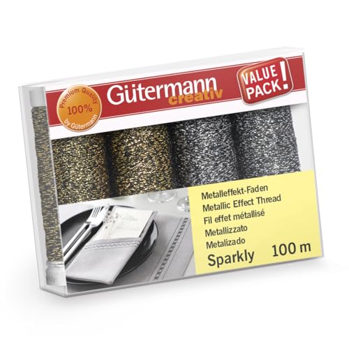 Juego de hilo de costura Gütermann Sparkly 4x100m - 1 pieza miniatura 1
