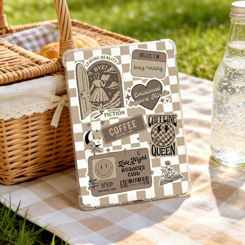 VelvetGlow 12 Pcs E-Reader Einleger Kartonpapier & 50 Pcs Scrapbook-Aufkleber für durchsichtige Hüllen, 6,9„ x 4,8“ Einlage für die Rückseite von E-Readern für Paper White 11Th-12Th