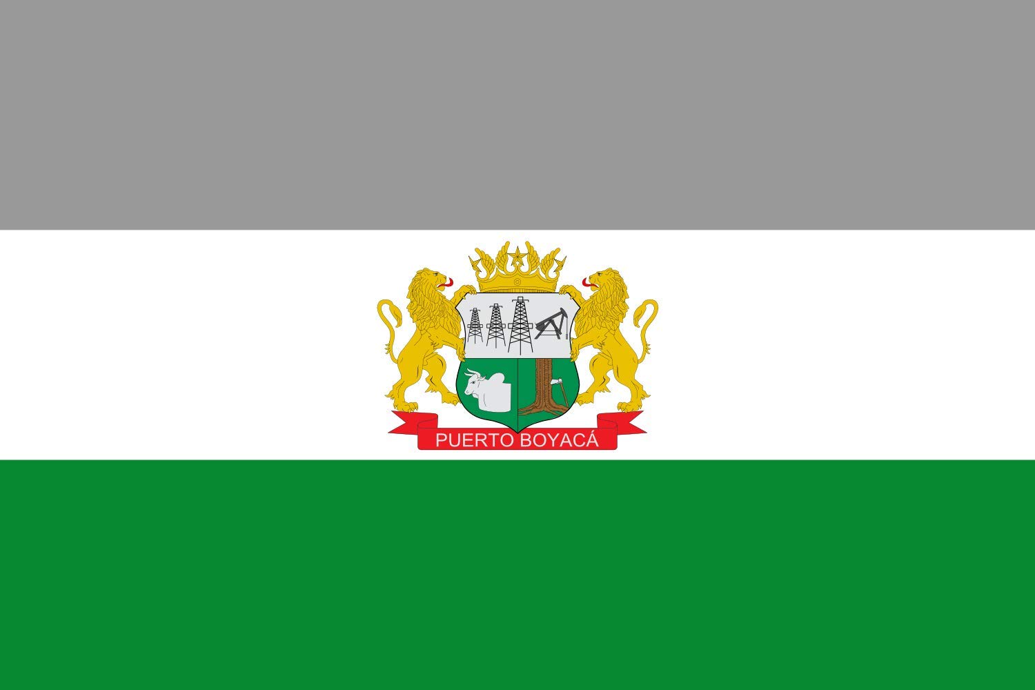 Drapeau Puerto Boyacá XL pour décoration murale et rassemblements culturels