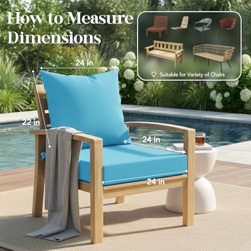 L’AGRATY Outdoor Chair Cushions for Patio Furniture $44.39 AC - image 6
