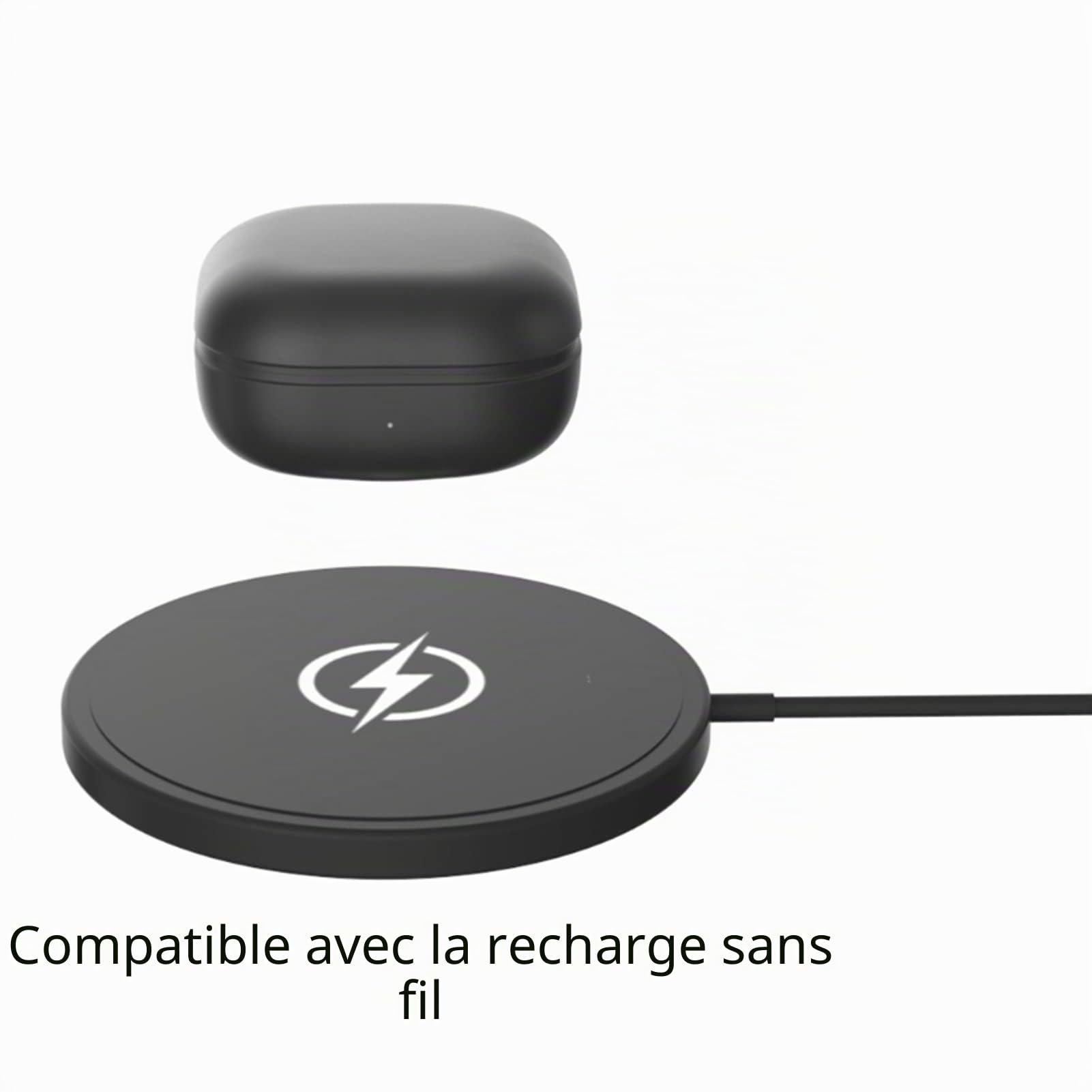 Compatible avec Le Boîtier de Chargement Buds 2 Pro, Boîtier de Chargeur 700 MAh avec Boutons de Synchronisation D'appairage Bluetooth, Prise en Charge du Chargement sans