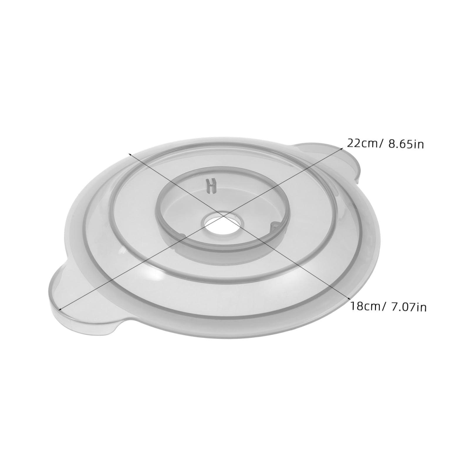 Coperchio Paraspruzzi da 2l in Plastica Trasparente Compatibile, Accessorio Affidabile per Tritacarne Elettrico per Cucina Domestica