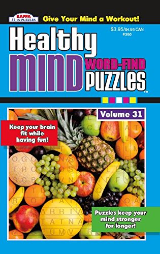 Healthy Mind Word-Finds Word Search Puzzle Book: Kappa Books Publishers ...