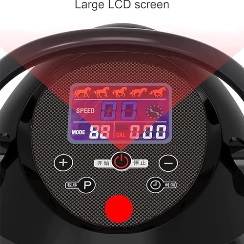 Máquina eléctrica para montar a caballo, equipo de fitness con ajuste de velocidad de vibración en 20 niveles, máquina de ejercicios abdominales con interruptor de seguridad, dispositivo de entrenamiento físico miniatura 5