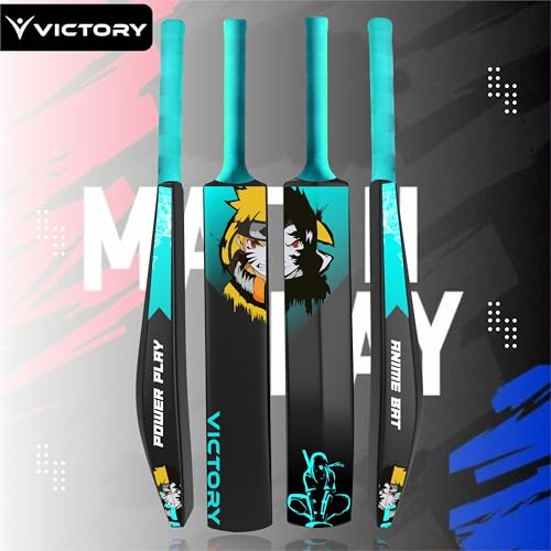 Image of Victory Anime Plastic Cricket Bat Full Size Tennis Bat (34 inch x4.5 inch inch) for All Age Group Tournament Plastic Cricket bat Standard Size (Anime Bat)