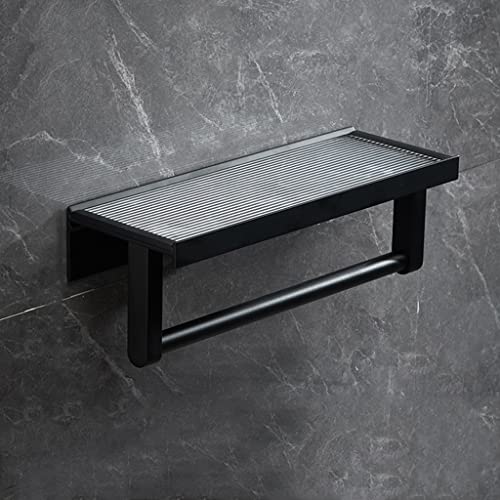 Estante de baño montado en la pared con espejo acrílico para espacios pequeños, solución de almacenamiento elegante para el hogar, diseño compacto para máxima eficiencia