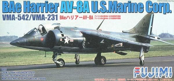Amazon.co.jp: フジミ 1/72 F57 AV-8A ハリアー アメリカ海兵隊