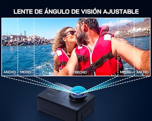 WOLFANG GA300 Cámara Acción 4K, Submarina 40m Impermeable con Tarjeta 32GB, WiFi 60FPS 24MP, Zoom 8X + Gran Angular 170° EIS, Mando 2.4G, Pantalla Táctil, 2 Baterías 1350mAh - imagen 5