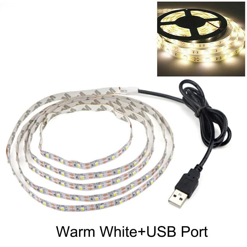 Tira Led Flexible 3M Luz Blanca Cálida USB para TV miniatura 4