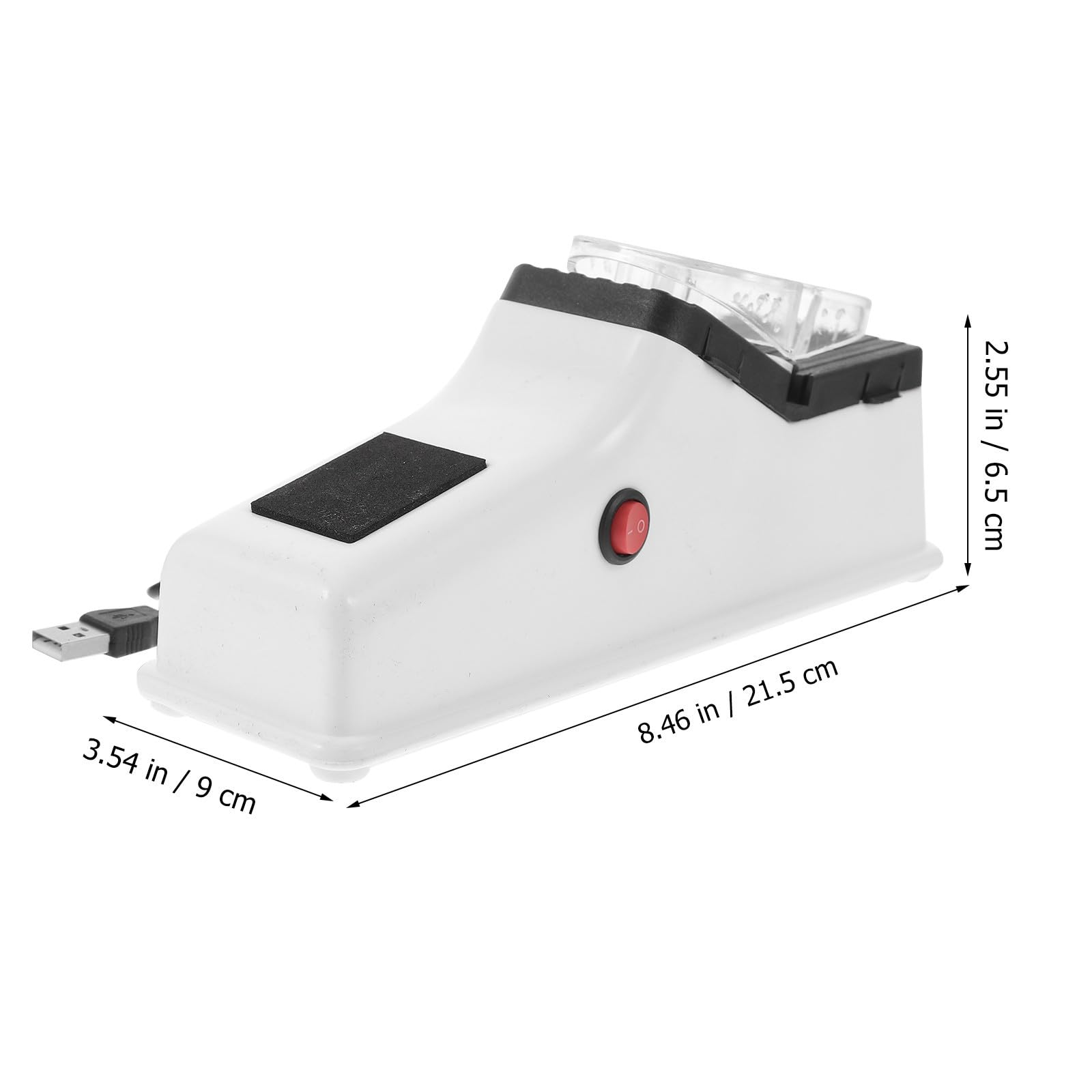 Afilador de Tijeras y Cuchillos Rápido y Portátil Eléctrico USB Diseño en Pp y Afilado para Cocina para Uso Doméstico