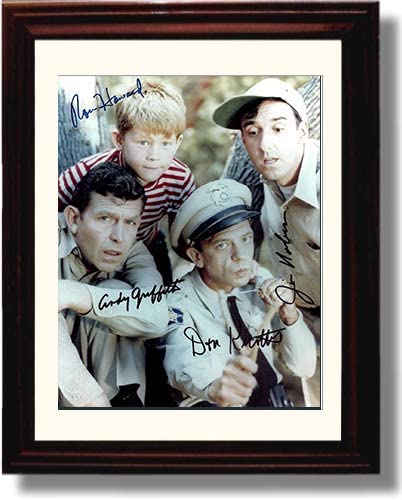 Andy Griffith Show Cast - Autograph Replica Print - Framed 8x10