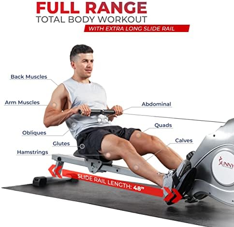 Sunny Health & Fitness SF-RW5515 Magnetic Rowing Machine