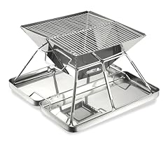 CARBABY バーベキューコンロ 焚き火台 収納ケース付き ステンレス製 2-4人用 アウトドア キャンプ