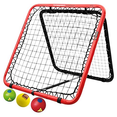 Crazy Catch Cricket Coaching Pack Wildchild Classic 2.0 - Rebound Net + 3 traffic vision ball pack for Hockey and Cricket Cover
