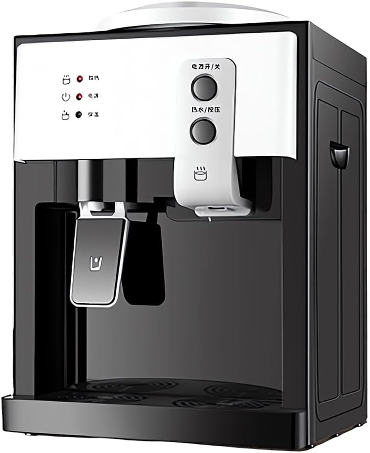 Distributeur d'eau chaude et froide compact blanc de comptoir pour bouteilles