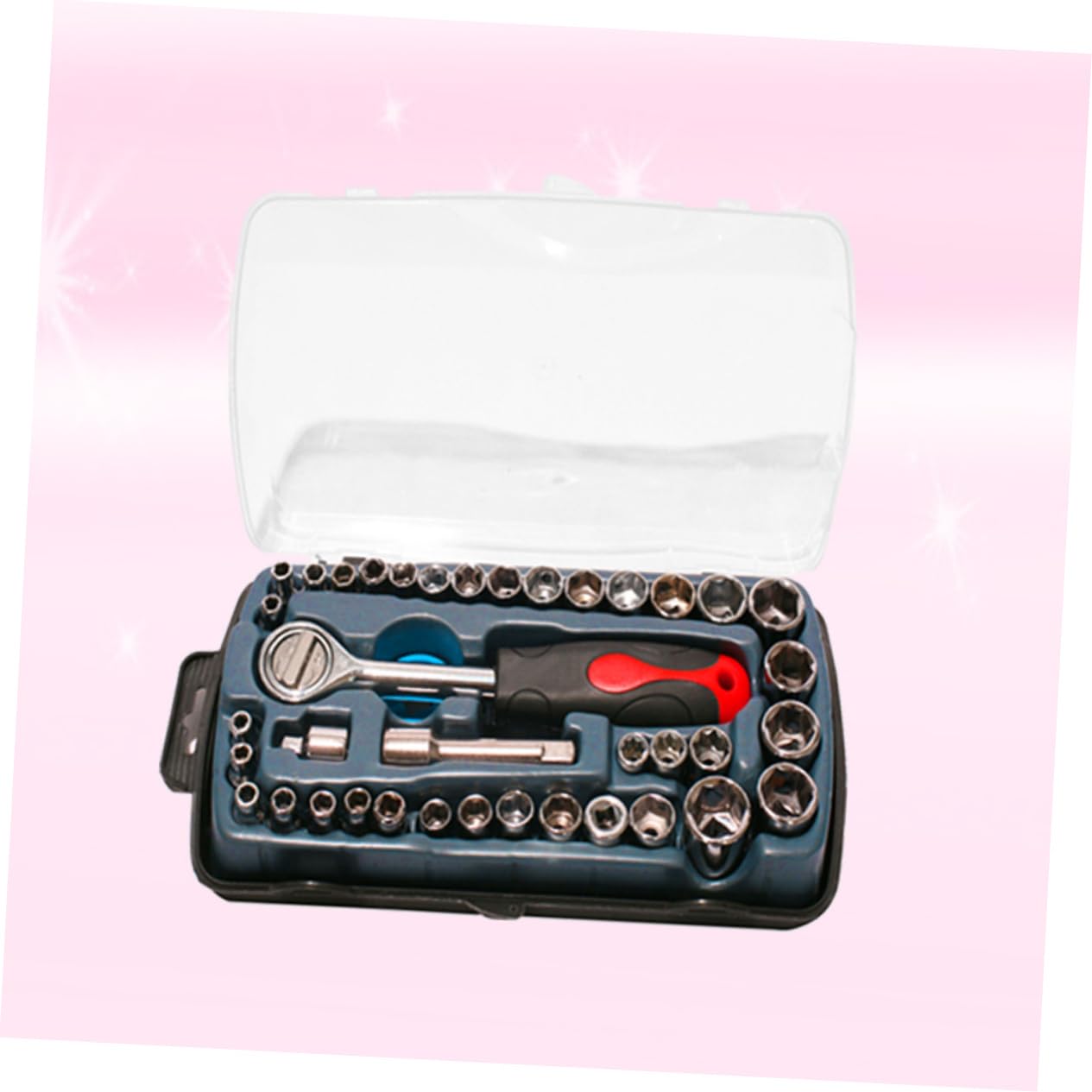 jojofuny Ensemble de 40 Douilles Polyvalentes pour Réparation Automobile et Moto, Outils de Quincaillerie Domestique